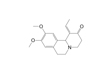 9,10-Dimethoxy-1(E)-ethenyl-2-oxo-1,3,4,6,7,11b-hexahydrobenzo[a]quinolizine