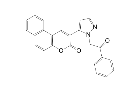 3-[1'(1'H)-Benzoylmethylpyrazol-5'-yl]benzo[5,6]coumarin