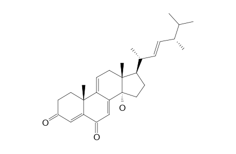 CALVASTEROL-A;14-ALPHA-HYDROXYERGOSTA-4,7,9,22-TETRAEN-3,6-DIONE