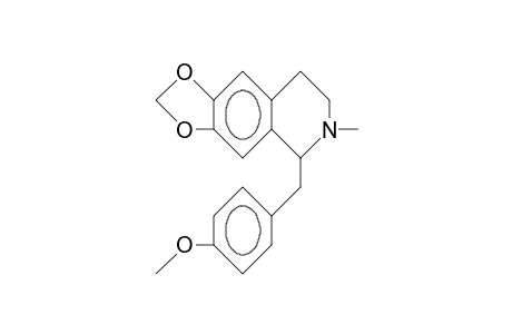 1-(4-Methoxy-benzyl)-6,7-methylendioxy-N-methyl-tetrahydro-isoquinoline