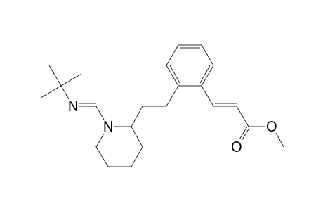 (E)-Methyl 3-(2-{2-[N-(N'-tert-Butylformimidoyl)-2-piperidyl]ethyl}phenyl)propenoate