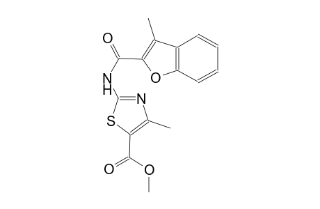 methyl 4-methyl-2-{[(3-methyl-1-benzofuran-2-yl)carbonyl]amino}-1,3-thiazole-5-carboxylate