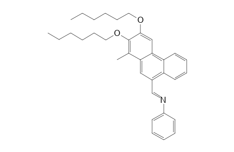 (E)-N-Phenyl-2,3-bis(hexyloxy)-1-methylphenanthren-9-imine