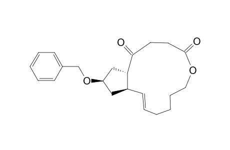 r-13-(Benzyloxy)-1,2,3,6,7,8,9-c-11a,12,13,14,t-14a-dodecahydro-4H-cyclopent[f]oxacyclotridecin-1,4-dione