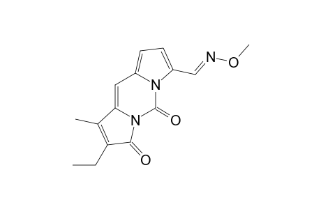 (E)-2-ETHYL-1-METHYL-7-(O-METHYLOXIMINO)-DIPYRROLO-PYRIMIDINE-3,5-DIONE