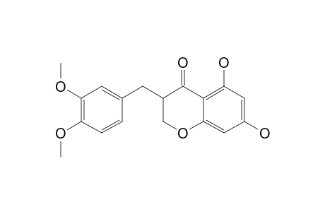 3-(3,4-DIMETHOXYBENZYL)-5,7-DIHYDROXYCHROMAN-4-ONE