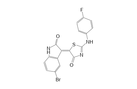 2H-indol-2-one, 5-bromo-3-(2-[(4-fluorophenyl)amino]-4-oxo-5(4H)-thiazolylidene)-1,3-dihydro-, (3Z)-