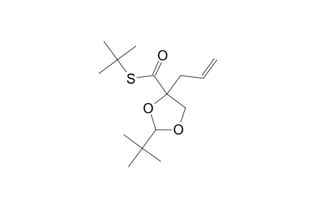S-(tert-Butyl) 4-allyl-2-tert-butyl-1,3-dioxolane-4-carbothioate