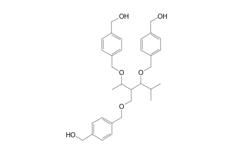 4-{4'-[4"-(Hydroxymethyl)benzyloxy]-3'-{[4''-(hydroxymethyl)benzyloxy]methyl}-5'-methylhexan-2'-yloxy}]methyl}benzyl alcohol
