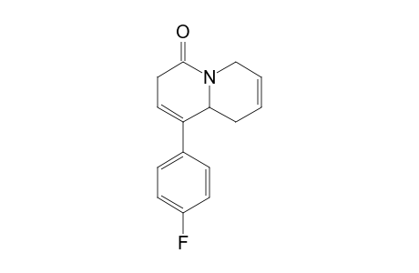 (+-)-1-(4-Fluorophenyl)-3,6,9,9a-tetrahydroquinolizin-4-one