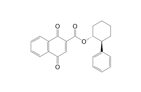 (-)-(1'R,2'S)-2-Phenyl-1-cyclohexyl 1,4-dioxonaphthalene-2-carboxylate