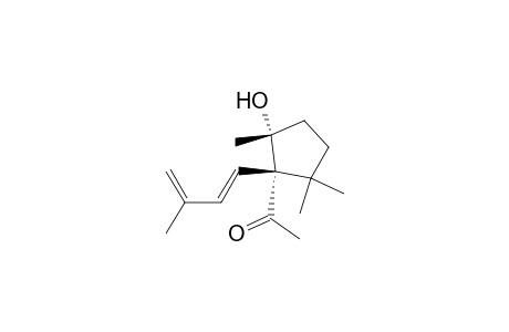 Ethanone, 1-[2-hydroxy-2,5,5-trimethyl-1-(3-methyl-1,3-butadienyl)cyclopentyl]-, [1.alpha.,1(E),2.beta.]-(.+-.)-