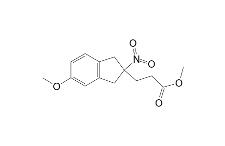 1H-Indene-2-propanoic acid, 2,3-dihydro-5-methoxy-2-nitro-, methyl ester