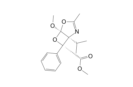 EXO-1-ISOPROPYL-5-METHOXY-3-METHYL-7-PHENYL-4,6-DIOXA-2-AZABICYCLO-[3.2.0]-HEPT-2-ENE-7-CARBOXYLIC-ACID-METHYLESTER