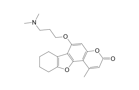 6-(3-(dimethylamino)propoxy)-1-methyl-7,8,9,10-tetrahydro-3H-benzofuro[2,3-f]chromen-3-one