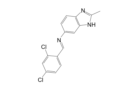 Benzimidazole, 6-(2,4-dichlorobenzylidenamino)-2-methyl-