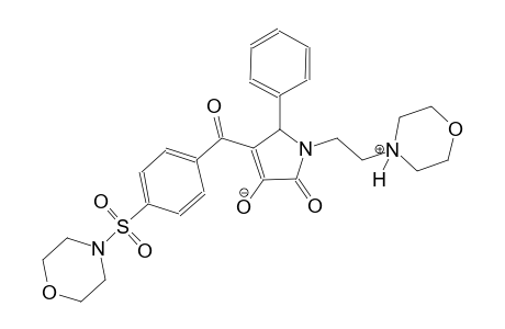 1-(2-(morpholino-4-ium)ethyl)-4-(4-(morpholinosulfonyl)benzoyl)-2-oxo-5-phenyl-2,5-dihydro-1H-pyrrol-3-olate