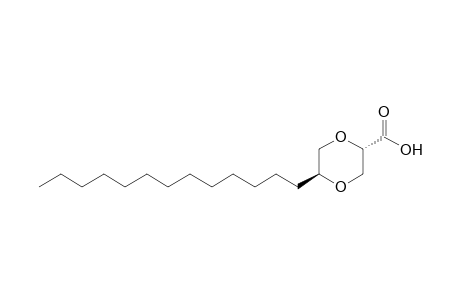 trans-5-Tridecyl-1,4-dioxane-2-carboxylic acid