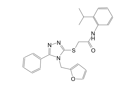 2-{[4-(2-furylmethyl)-5-phenyl-4H-1,2,4-triazol-3-yl]sulfanyl}-N-(2-isopropylphenyl)acetamide
