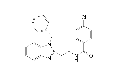 benzamide, 4-chloro-N-[2-[1-(phenylmethyl)-1H-benzimidazol-2-yl]ethyl]-