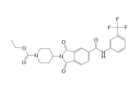 1-piperidinecarboxylic acid, 4-[1,3-dihydro-1,3-dioxo-5-[[[3-(trifluoromethyl)phenyl]amino]carbonyl]-2H-isoindol-2-yl]-, ethyl ester