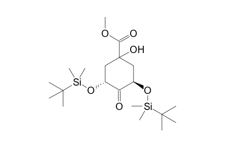 (3R,5R)-3,5-Bis[(tert-butyldimethylsilyl)oxy]-1-hydroxy-4-oxocyclohexanecarboxylic acid Methyl Ester