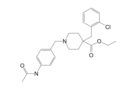 Ethyl 1-(4-acetamidobenzyl)-4-(2-chlorobenzyl)piperidine-4-carboxylate