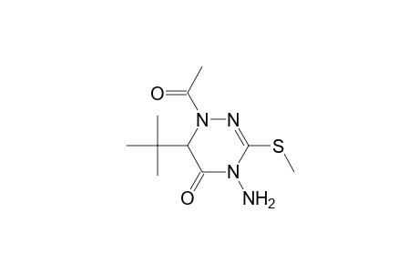 1-Acetyl-4-amino-6-tert-butyl-3-(methylthio)-6H-1,2,4-triazin-5-one