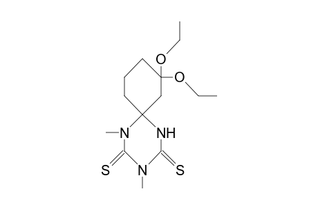 8,8-Diethoxy-3,5-dimethyl-1,3,5-triaza-spiro(5.5)undecane-2,4-dithione