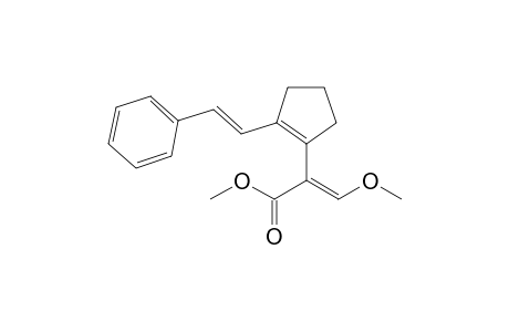 (E)-3-methoxy-2-[2-[(E)-2-phenylethenyl]-1-cyclopentenyl]-2-propenoic acid methyl ester