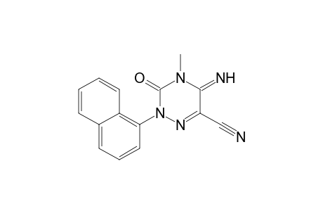 1,2,4-Triazine-6-carbonitrile, 2,3,4,5-tetrahydro-5-imino-4-methyl-2-(1-naphthalenyl)-3-oxo-