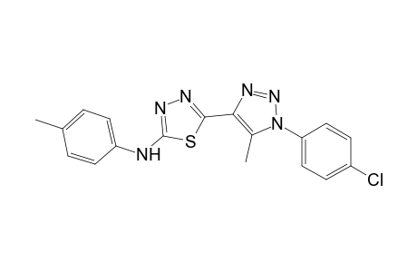 5-[1-(4-chlorophenyl)-5-methyl-1,2,3-triazol-4-yl]-N-(4-methylphenyl)-1,3,4-thiadiazol-2-amine