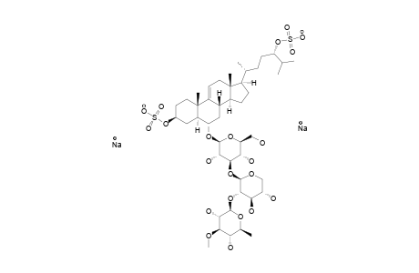 NOVAEGUINOSIDE_C;SODIUM-(20-R,24-S)-6-ALPHA-O-[3-O-METHYL-BETA-D-QUINOVOPYRANOSYL-(1->2)-BETA-D-XYLOPYRANOSYL-(1->3)-BETA-D-GLUCOPYRANOSYL]-