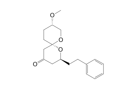 (2S,6S,9S)-9-Methoxy-2-(2-(phenyl)ethyl)-1,7-dioxaspiro[5.5]undecan-4-one
