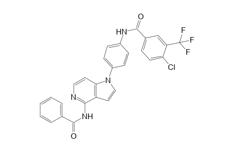 N-[4-(4-benzamido-1H-pyrrolo[3,2-c]pyridin-1-yl)-phenyl]-4-chloro-3-trifluoromethyl-benzamide