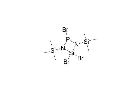 1,3-Diaza-2-phospha-4-silacyclobutane, 2,4,4-tribromo-1,3-bis(trimethylsilyl)-