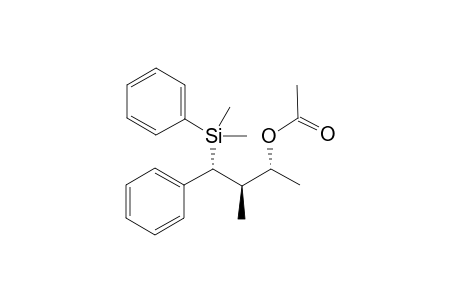 (2R,3R,4R)-4-Dimethyl(phenyl)silyl-3-methyl-4-phenylbut-2-yl acetate