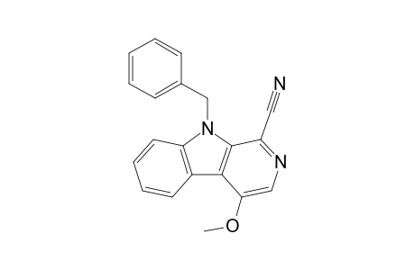 9-Benzyl-1-cyano-4-methoxy-.beta.-carboline