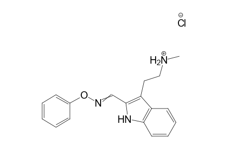 N-Methyl-2-(2-phenoxyiminomethyl-indol-3-yl)-ethylammoniumchloride