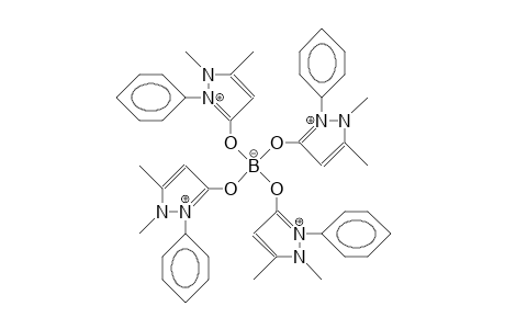 Tetrakis(1,5-dimethyl-2-phenyl-pyrazolinium-3-oxy)-borate cation