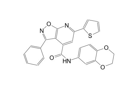 N-(2,3-dihydro-1,4-benzodioxin-6-yl)-3-phenyl-6-(2-thienyl)isoxazolo[5,4-b]pyridine-4-carboxamide