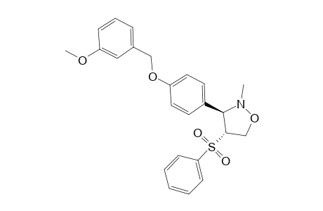 (3R,4R)-4-Benzenesulfonyl-3-[4-(3-methoxy-benzyloxy)-phenyl]-2-methyl-isoxazolidine