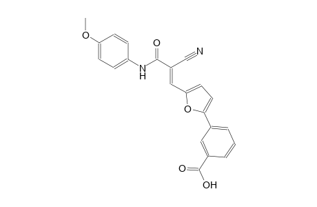 3-{5-[(1E)-2-cyano-3-(4-methoxyanilino)-3-oxo-1-propenyl]-2-furyl}benzoic acid