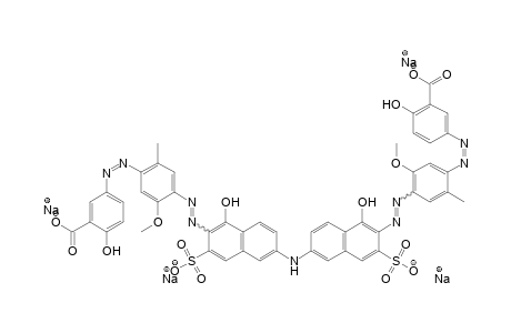 (5-Aminosalicylacid->cresidin)(2 mol)->>6,6'-Iminobis-1-naphthol-3-sulfonacid