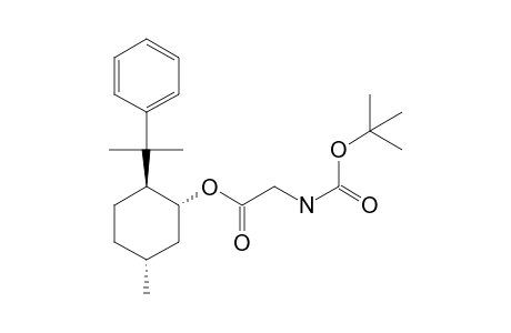 2-(tert-butoxycarbonylamino)acetic acid [(1R,2S,5R)-5-methyl-2-(1-methyl-1-phenyl-ethyl)cyclohexyl] ester