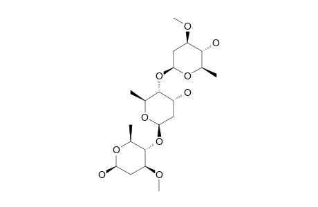 DENIOSE;O-BETA-D-OLEANDROPYRANOSYL-(1->4)-O-BETA-D-DIGITOXOPYRANOSYL-(1->4)-BETA-D-OLEANDROPYRANOSE