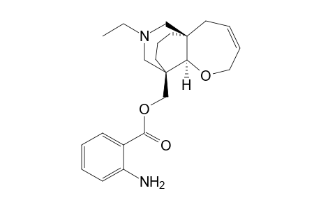 (1'R*,7'R*,8'S*)-[10-Ethyl-6-oxa-10-azatricyclo[6.3.3.0(1,7)]tetradec-3-en-8-yl]-methyl - 2'-Aminobenzoate