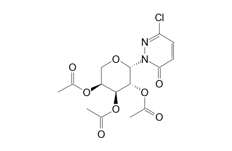 2-alpha-l-arabopyranosyl-6-chloro-3(2H)-pyridazinone, triacetate (ester)