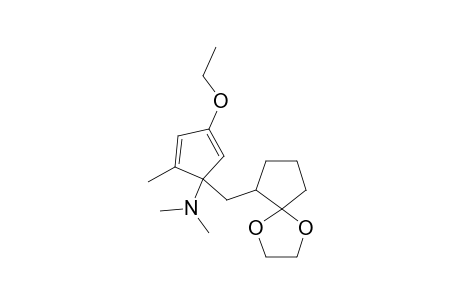 5-DIMETHYLAMINO-5-[(1',4'-DIOXASPIRO-[4.4]-NON-6'-YL)-METHYL]-3-ETHOXY-1-METHYL-1,3-CYCLOPENTADIENE;MAJOR-ISOMER