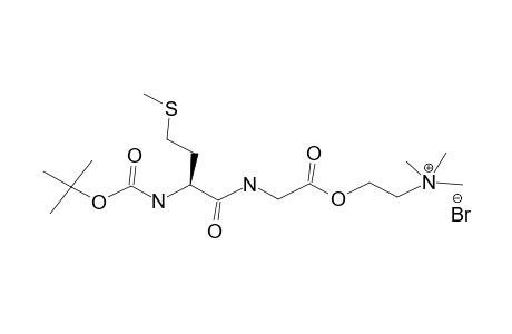 N-TERT.-BUTYLOXYCARBONYL-L-METHIONYL-GLYCINE-CHOLINE-ESTER-BROMIDE;BOCMETGLYOCHOBR